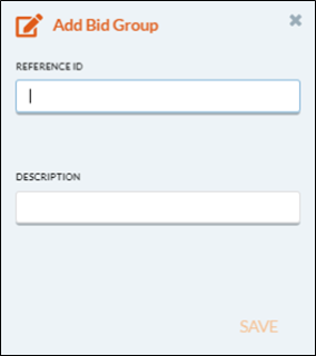 add bid group form